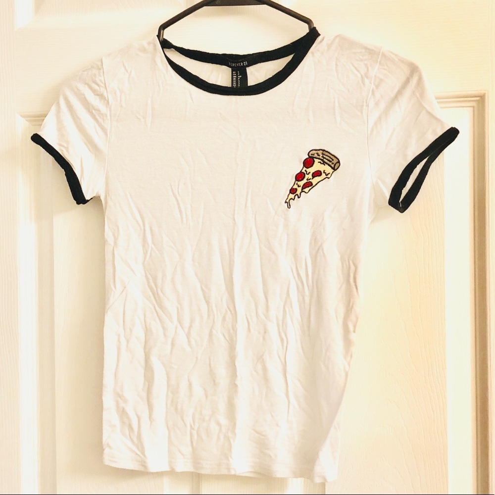 Cheesy Pizza Forever21 Tee